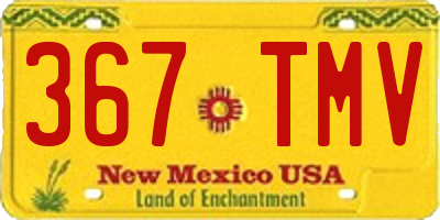 NM license plate 367TMV
