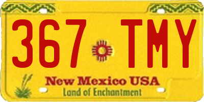 NM license plate 367TMY