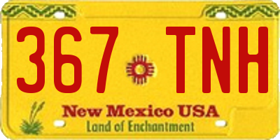 NM license plate 367TNH