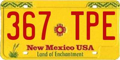 NM license plate 367TPE