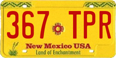 NM license plate 367TPR