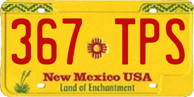 NM license plate 367TPS