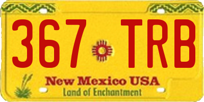 NM license plate 367TRB