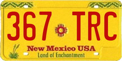 NM license plate 367TRC