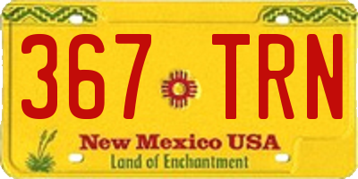 NM license plate 367TRN