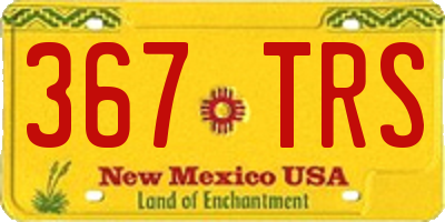NM license plate 367TRS