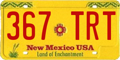 NM license plate 367TRT
