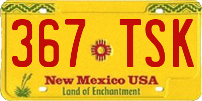 NM license plate 367TSK