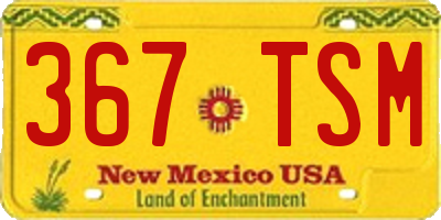 NM license plate 367TSM