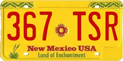 NM license plate 367TSR