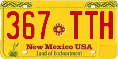NM license plate 367TTH