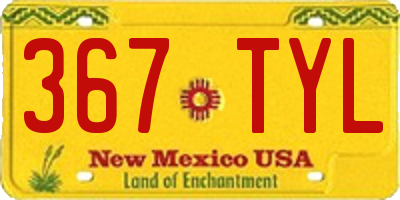 NM license plate 367TYL