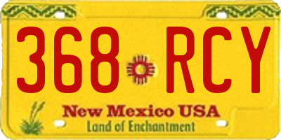 NM license plate 368RCY