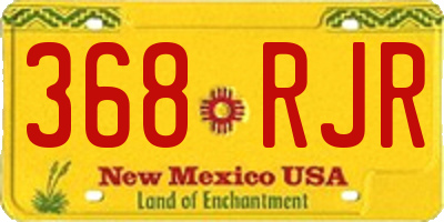 NM license plate 368RJR