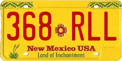 NM license plate 368RLL