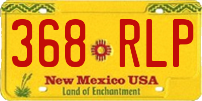 NM license plate 368RLP