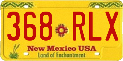 NM license plate 368RLX