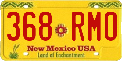 NM license plate 368RMO