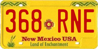 NM license plate 368RNE