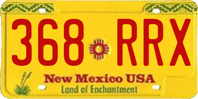 NM license plate 368RRX