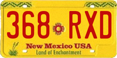 NM license plate 368RXD