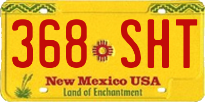 NM license plate 368SHT