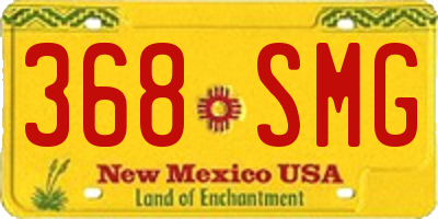 NM license plate 368SMG