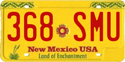NM license plate 368SMU