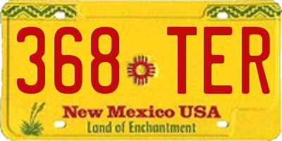 NM license plate 368TER