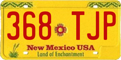 NM license plate 368TJP