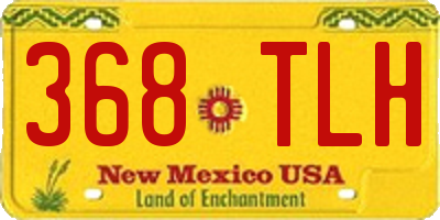 NM license plate 368TLH