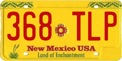 NM license plate 368TLP