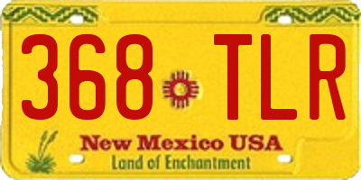 NM license plate 368TLR