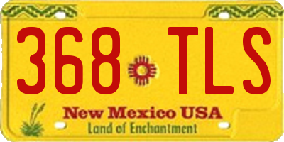 NM license plate 368TLS
