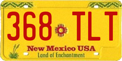 NM license plate 368TLT