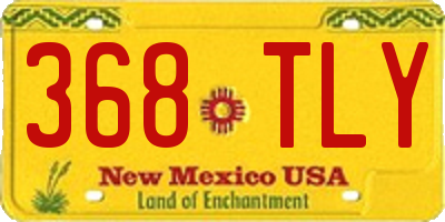 NM license plate 368TLY
