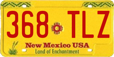 NM license plate 368TLZ