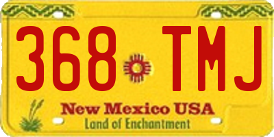 NM license plate 368TMJ