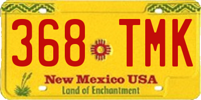 NM license plate 368TMK