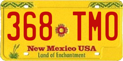 NM license plate 368TMO