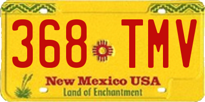 NM license plate 368TMV