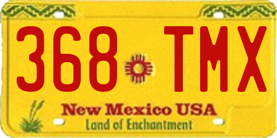 NM license plate 368TMX