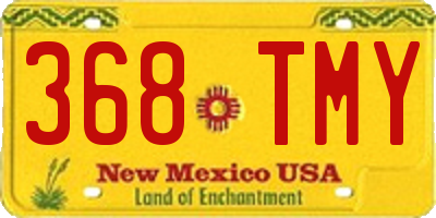 NM license plate 368TMY