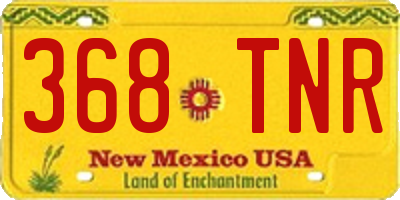 NM license plate 368TNR