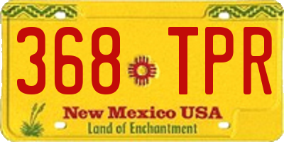 NM license plate 368TPR