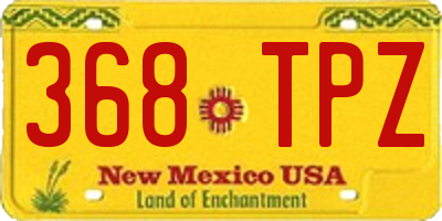 NM license plate 368TPZ