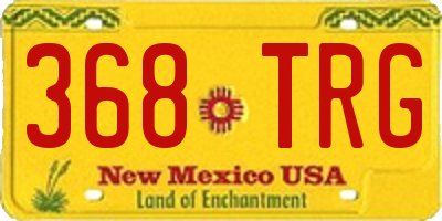NM license plate 368TRG