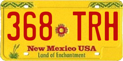 NM license plate 368TRH