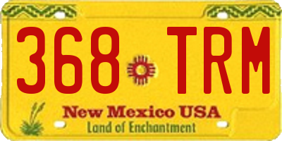 NM license plate 368TRM