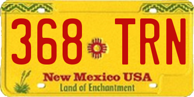 NM license plate 368TRN